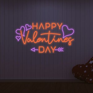 Happy Valentines Day Neon Light Sign