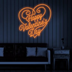 Happy Valentines Day Neon Sign