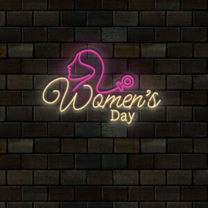 Happy Womens Day Neon Sign